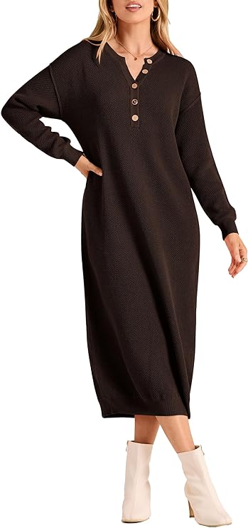 long sleeve maxi dress