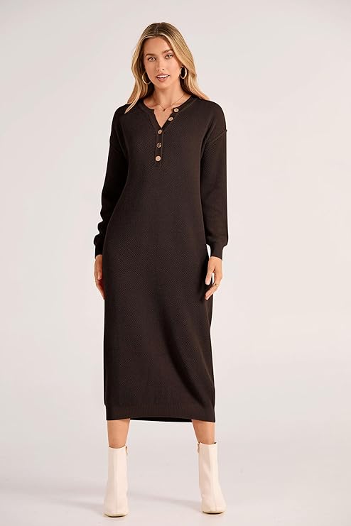 long sleeve maxi dress