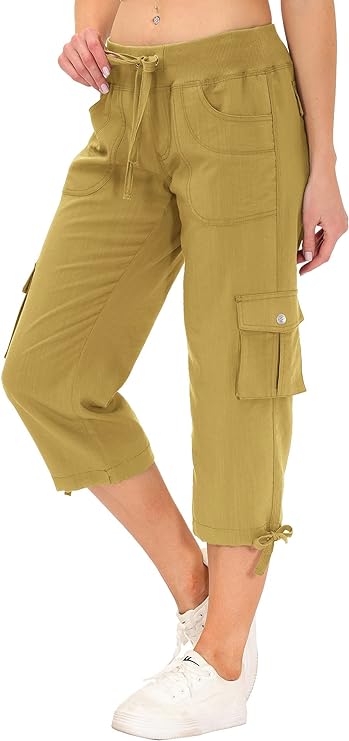 khaki capris