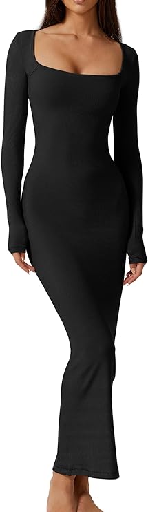 long sleeve maxi dress