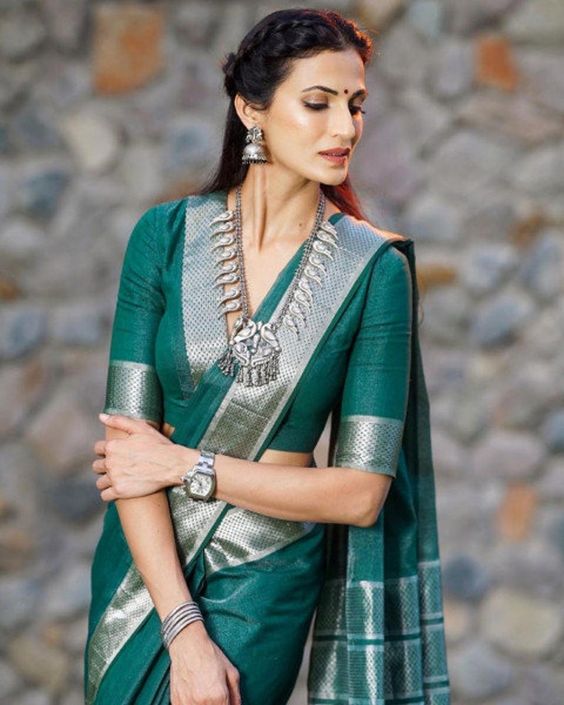 silk saree blouse designs