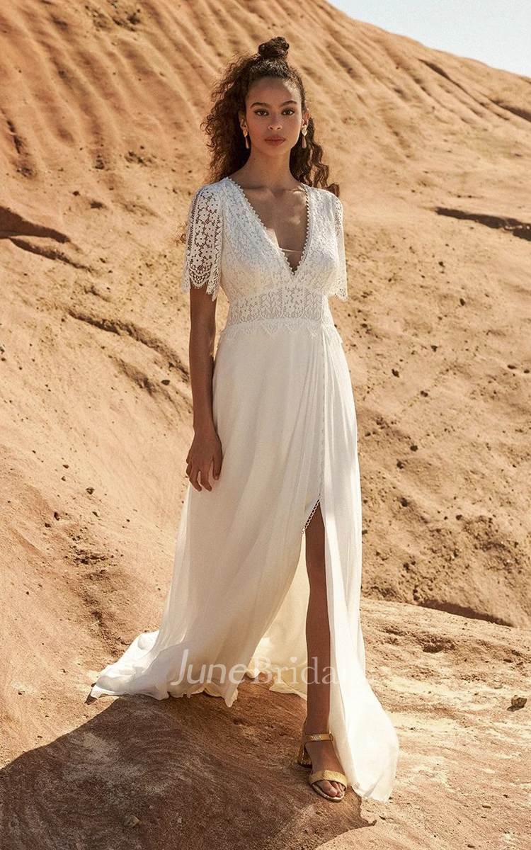 beach wedding dress