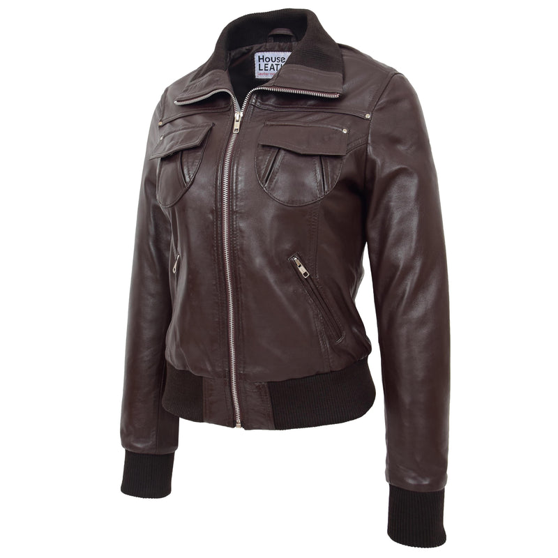 leather bomber jacket