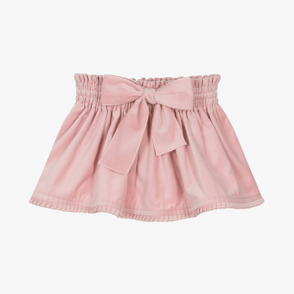 	
pink skirt with bow