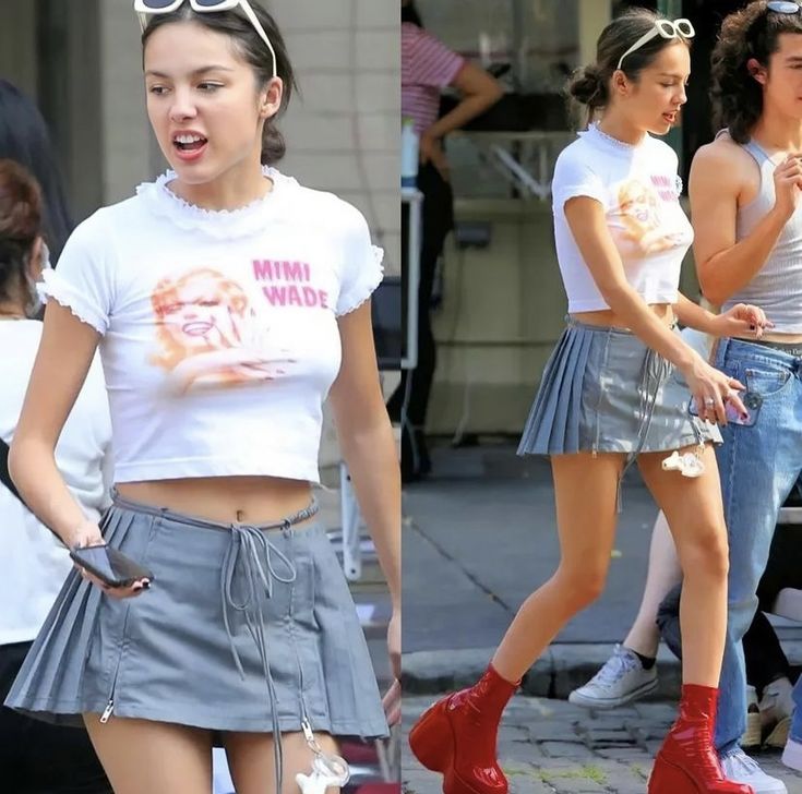 olivia rodrigo mini skirt