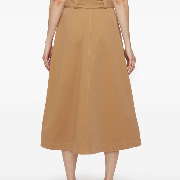 long trench skirt