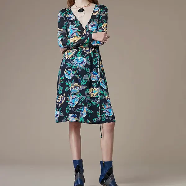 dvf wrap dress