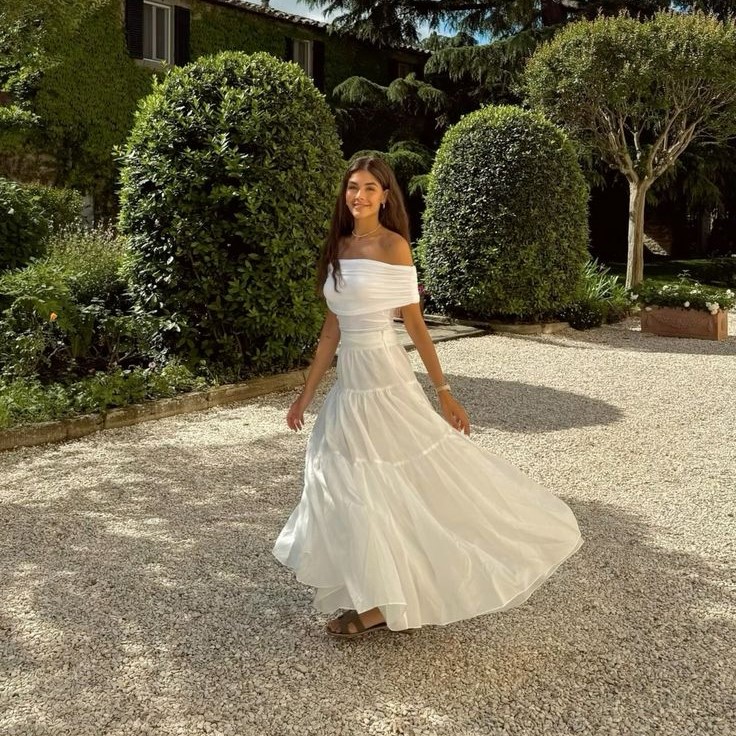 long white flowy skirt