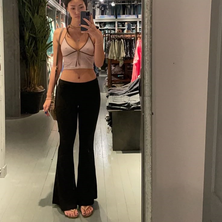 flared leggings outfit summer