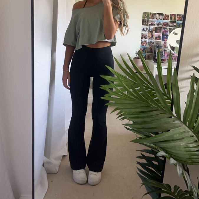 flared leggings outfit summer
