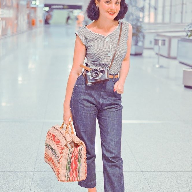 50’s jeans outfit