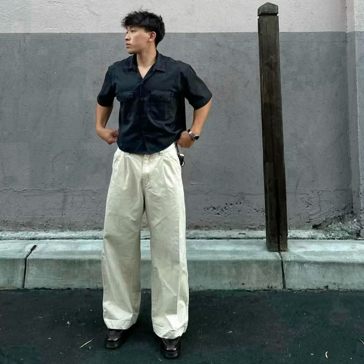 white jeans outfit men