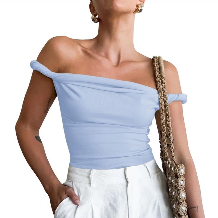 off shoulder crop top