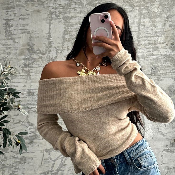 Perfect for Date Night: Chic Off the Shoulder Sweater Tops post thumbnail image