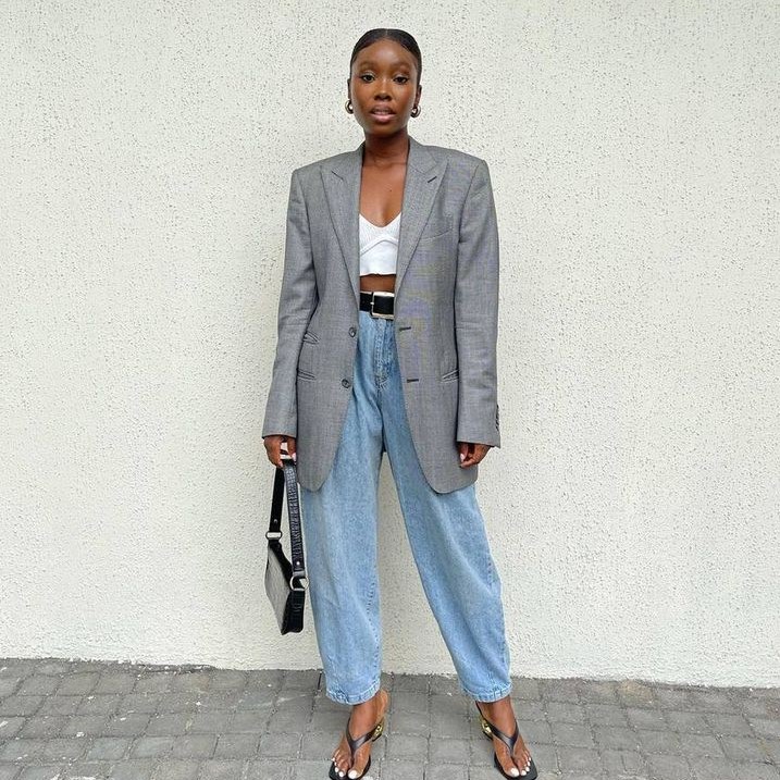 blazer and jeans outfit