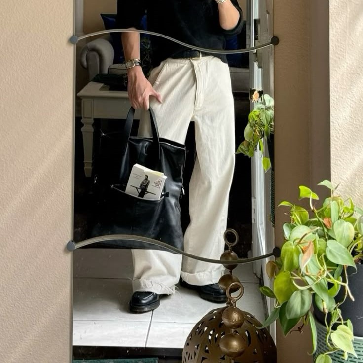 white jeans outfit men