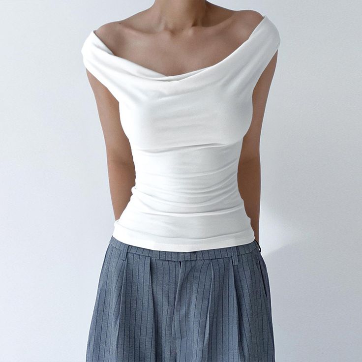 cream off the shoulder top