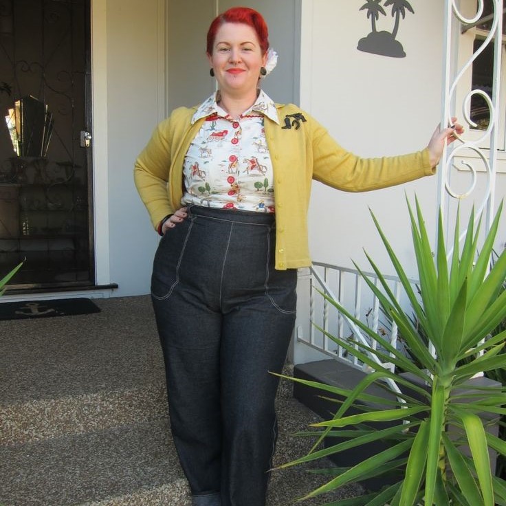 50’s jeans outfit