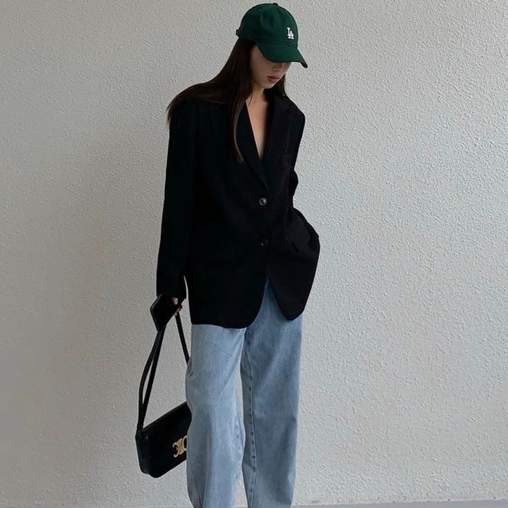 blazer and jeans outfit
