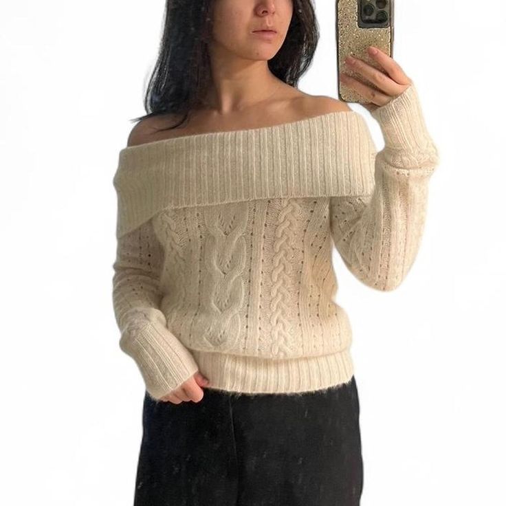 off the shoulder sweater top