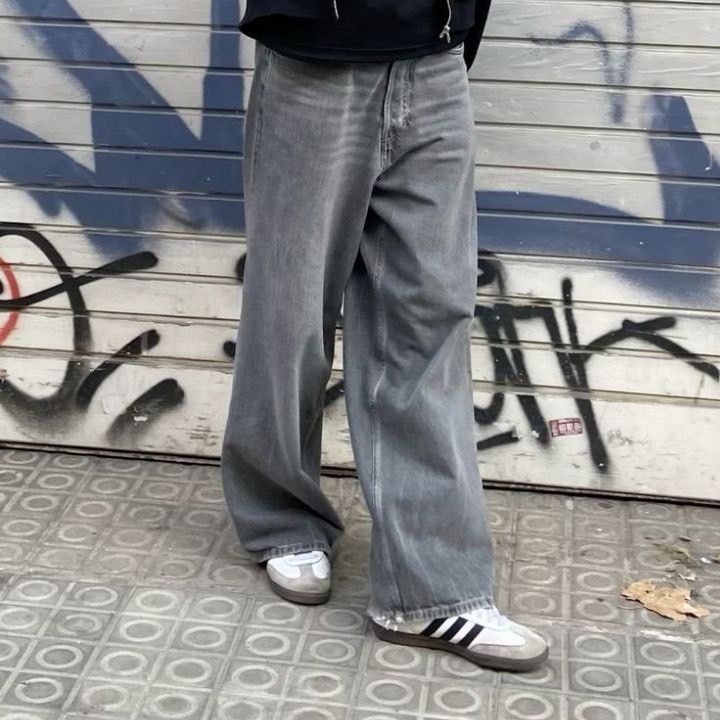 grey jeans outfit men